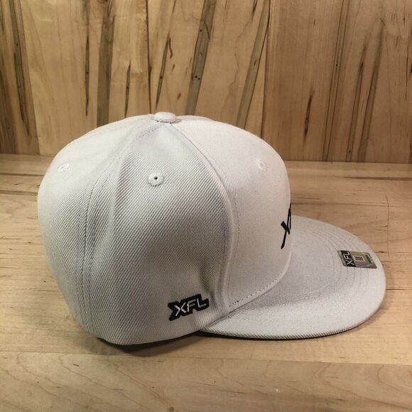 XFL Football Snapback Hat White OSFM Brand New - Picture 5 of 7